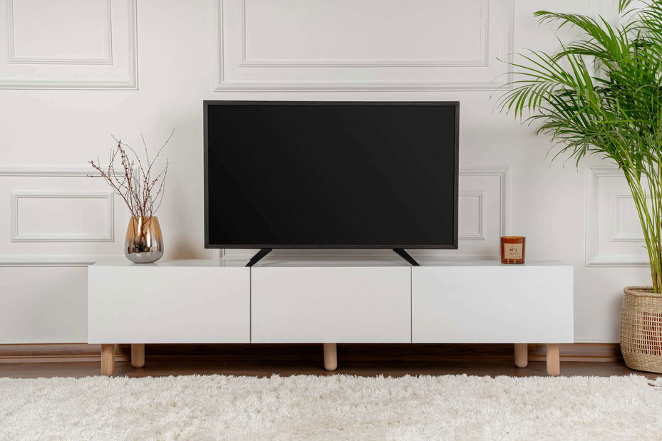 TV stolek/skříňka Alvindel (bílá)