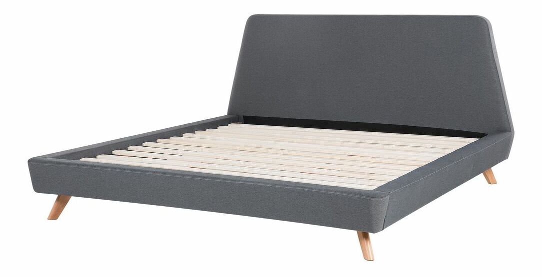 Manželská postel 180 cm Ventura (šedá) (s roštem)