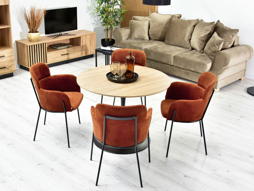 Židle Baggie K (měděná + černá)