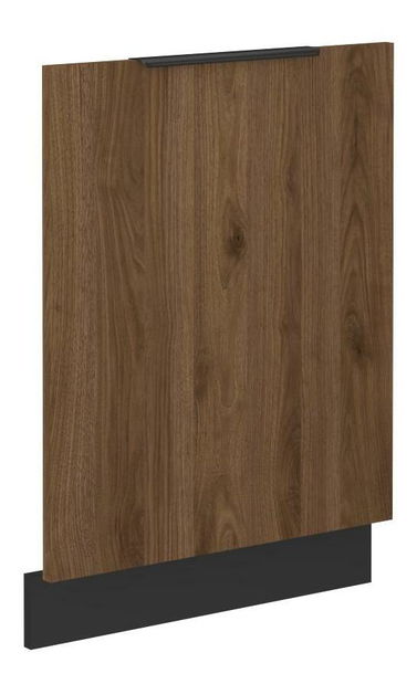 Dvířka na myčku nádobí Manana ZM 713x596 (korpus: černá matná + fronta: ořech okapi)