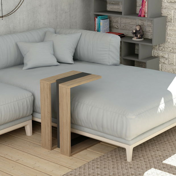 Příruční stolek Miu (dub)