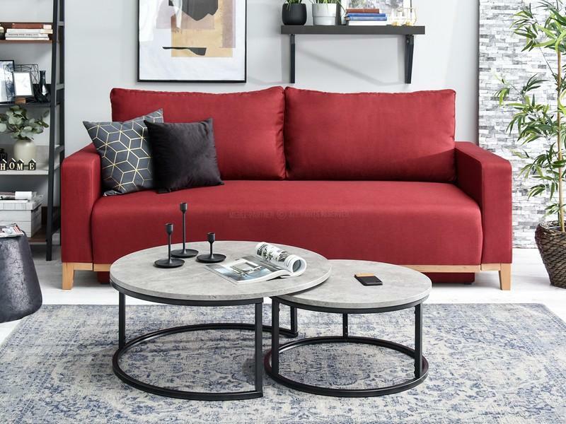 Konferenční stolek Kolja Zest Xl (beton + černá)