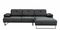 Rohová sedací souprava Mussty (antracit) (P)