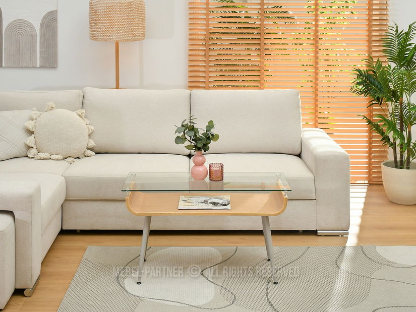 Konferenční stolek Largus (dub + šedá)