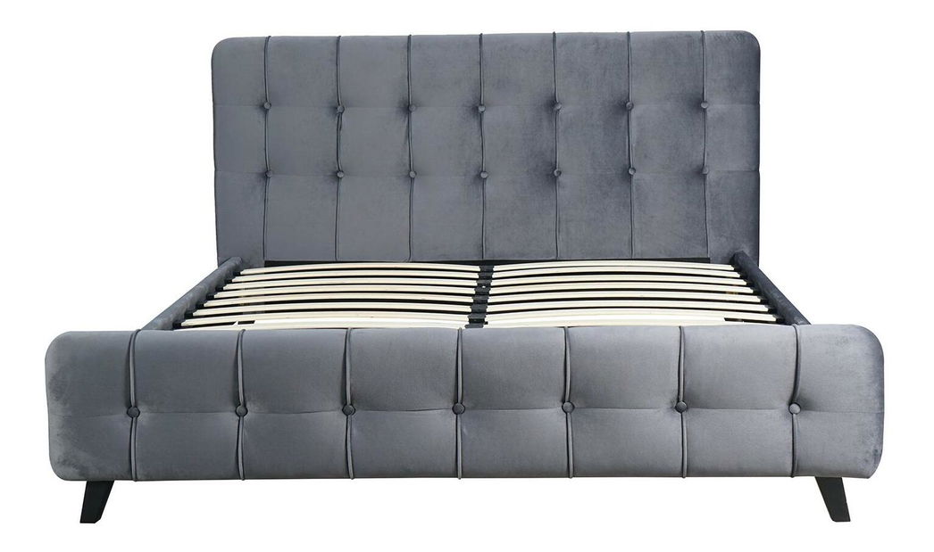 Manželská postel 160 cm Luchan (šedá) (s roštem)