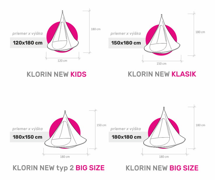 Závěsné houpací křeslo 180x180 Kogun (světle šedá) *výprodej