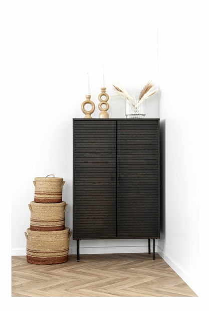 Skříňka Ksitina 3 (tmavě hnědá)