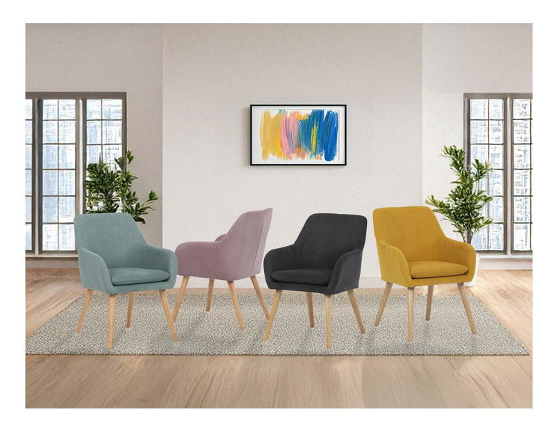 Jídelní židle Abandonar (žlutá)