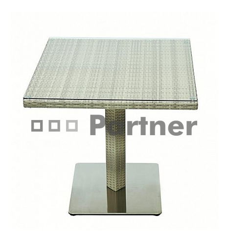 Zahradní sestava Gina 1+4 (šedobéžová) (um. ratan)