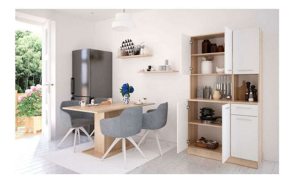 Kuchyňský kout Palermo NEW (dub sonoma + bílá)