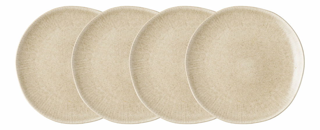 Set 4 ks talířů Vesmerie 3 (béžová)