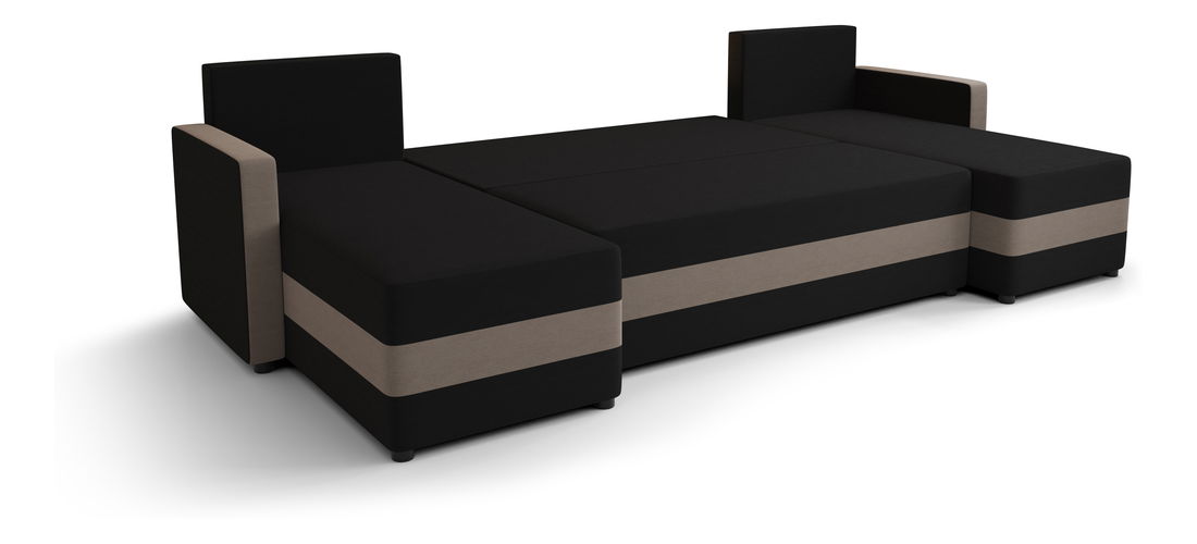 Rohová sedací souprava U Pure U Bis (červená + černá)