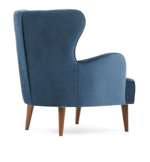 Křeslo ušák Kaveh 1 (modrá)