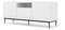 TV stolek/skříňka Dintanna 145 (bílá + černá)