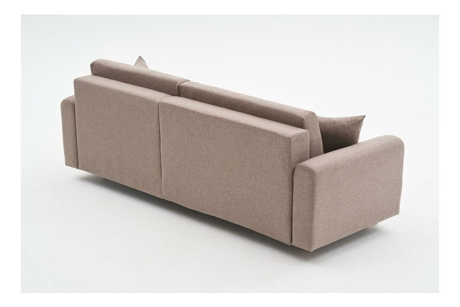 Rohová sedací souprava Minty (P) (hnědá)