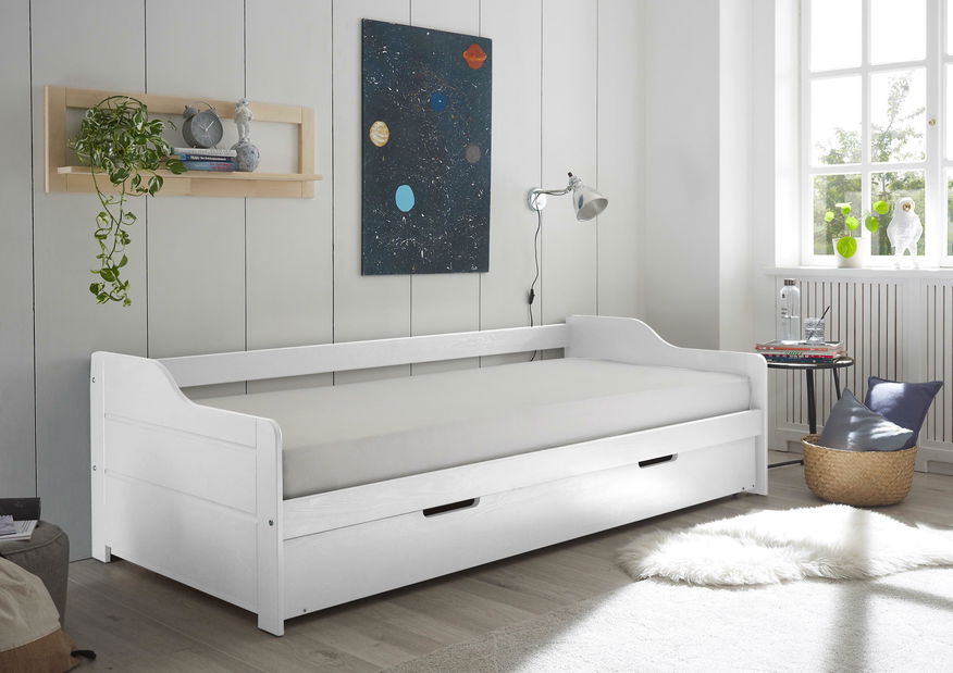 Rozkládací postel Jadis (borovice bílá)