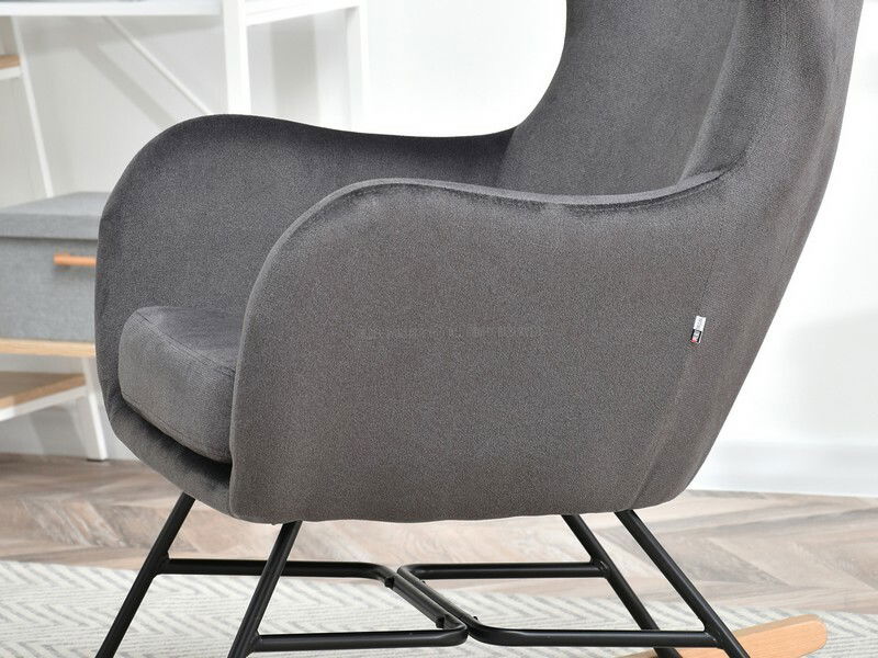 Křeslo Nesí (grafit + černá)