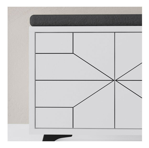 Botník (skříňka na boty) Duben (bílá)