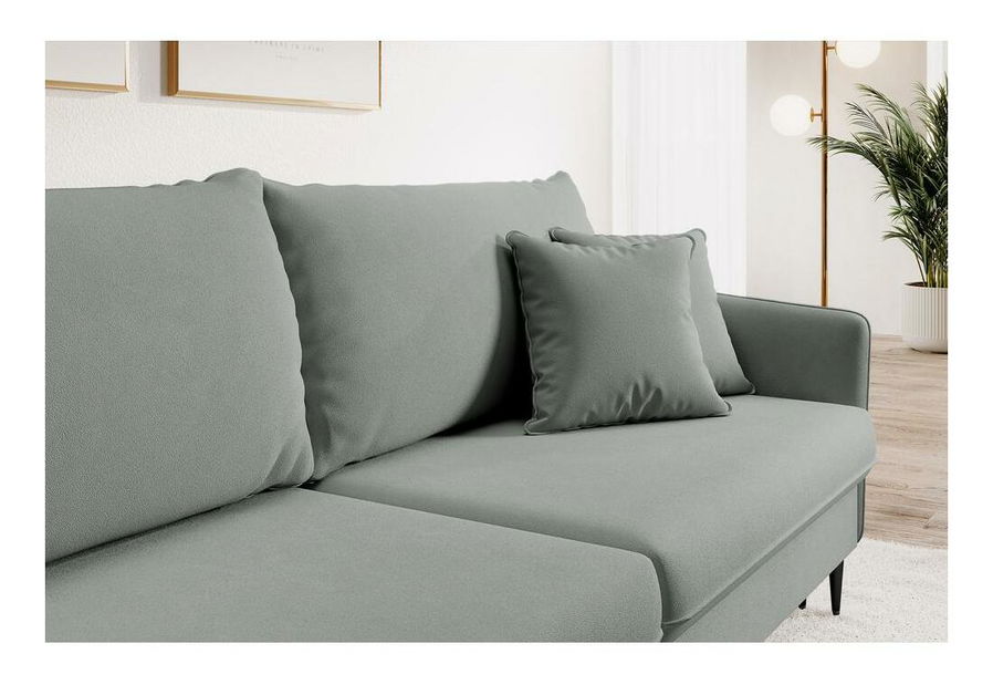 Pohovka trojsedačka Vivaldio (šedá + černá)