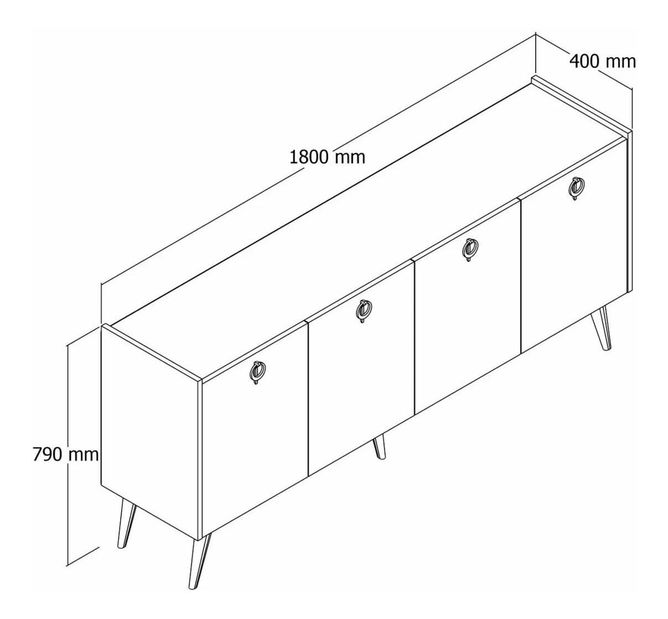 Skříňka Ayatasi (bílá)