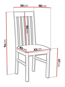 Set 2 ks. jídelních židlí Zefir I (olše + šedá) *bazar