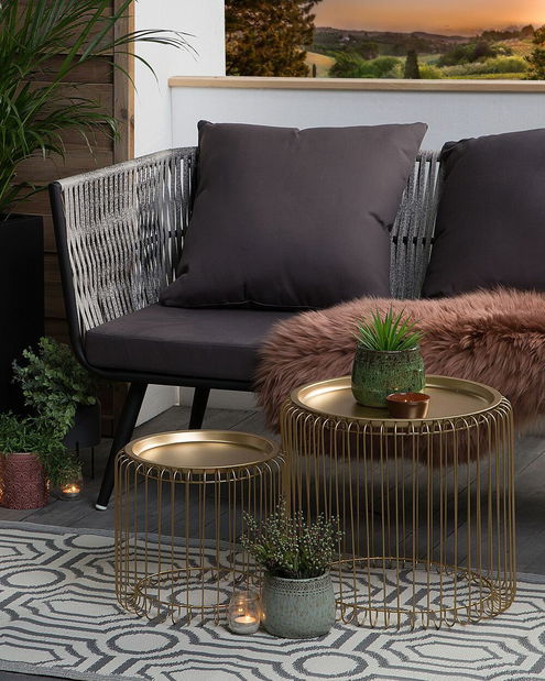 Koberec 180 cm Belor (tmavě šedá)