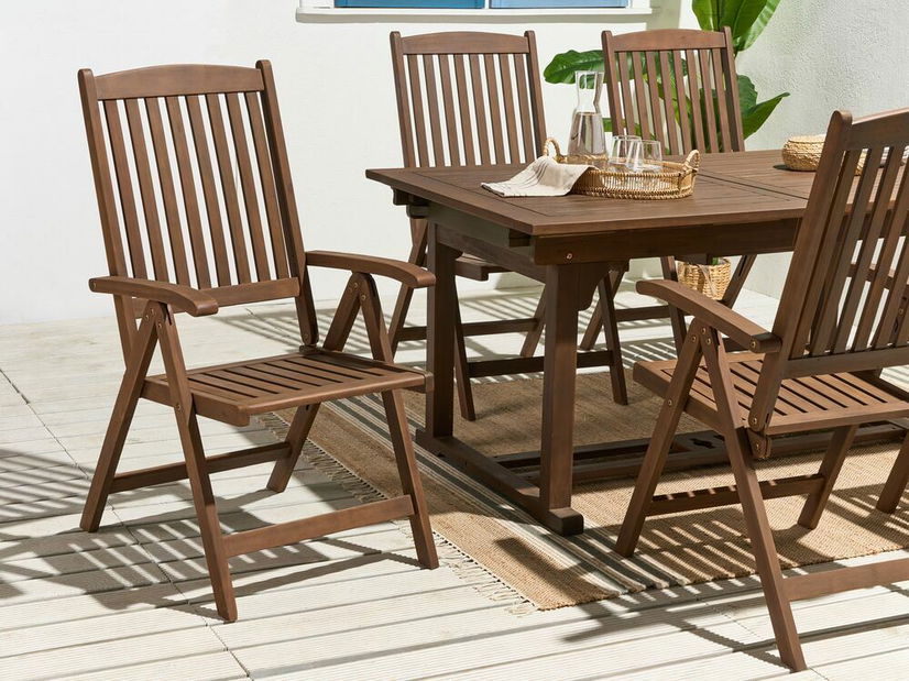 Zahradní židle Amati (tmavé dřevo)