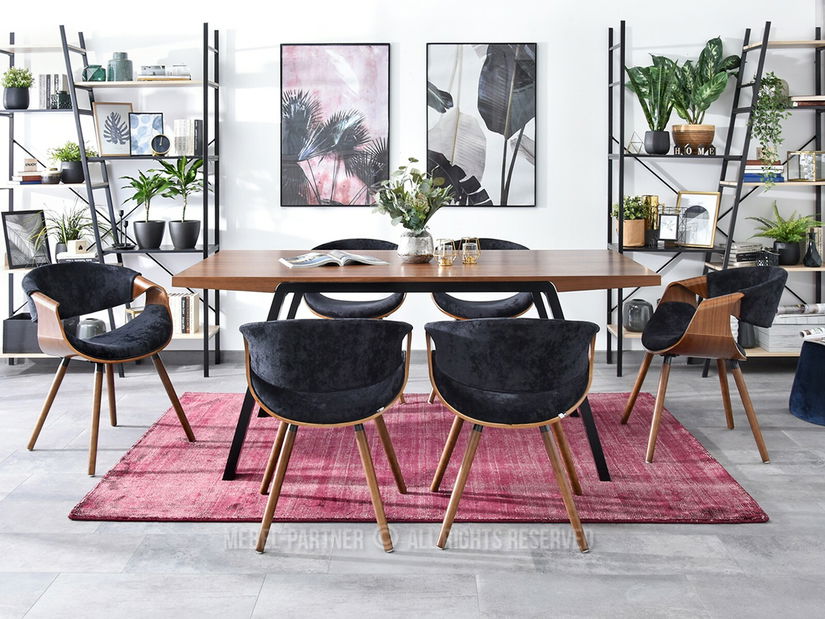 Židle Bjorn K (ořech tmavý + ořech)