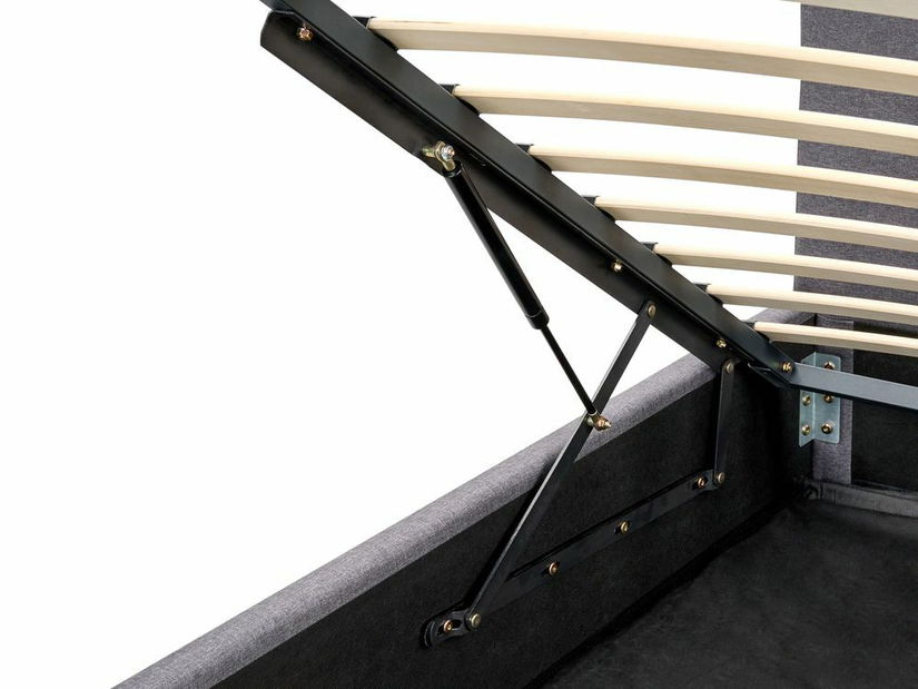 Manželská postel 160 cm Renza (tmavě šedá) (s roštem)