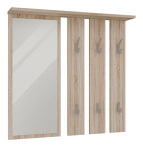 Věšákový panel Oasis 1 (dub sonoma) (se zrcadlem)