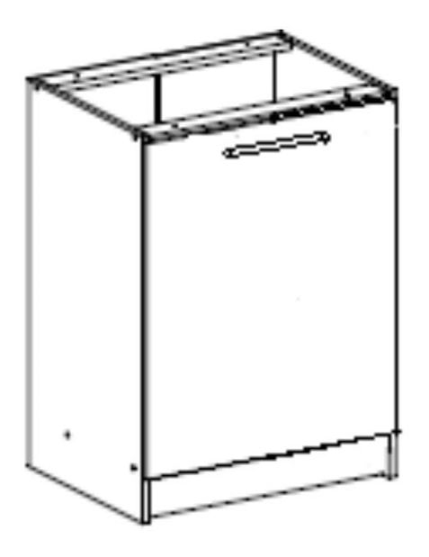 Dolní kuchyňská skříňka Flor S-60