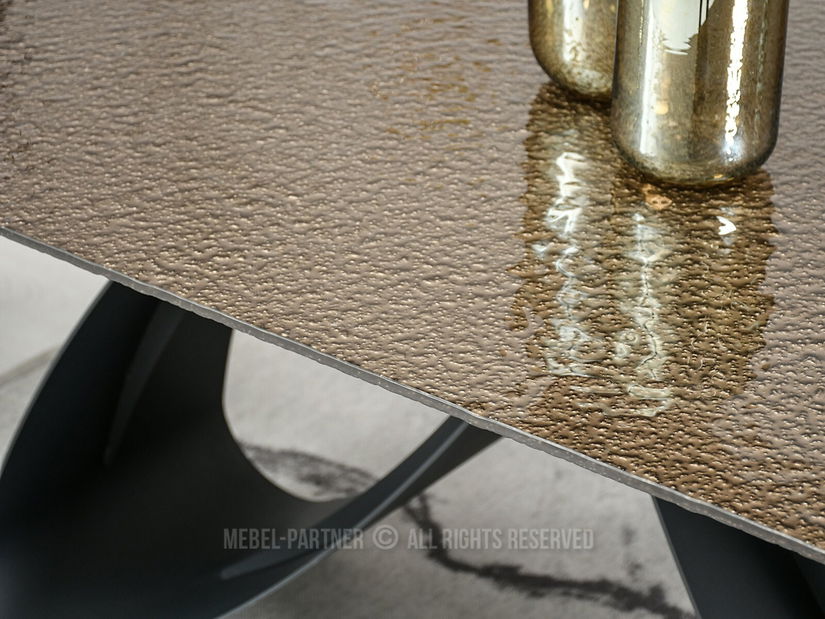 Jídelní stůl Prego (zlatá + černá)