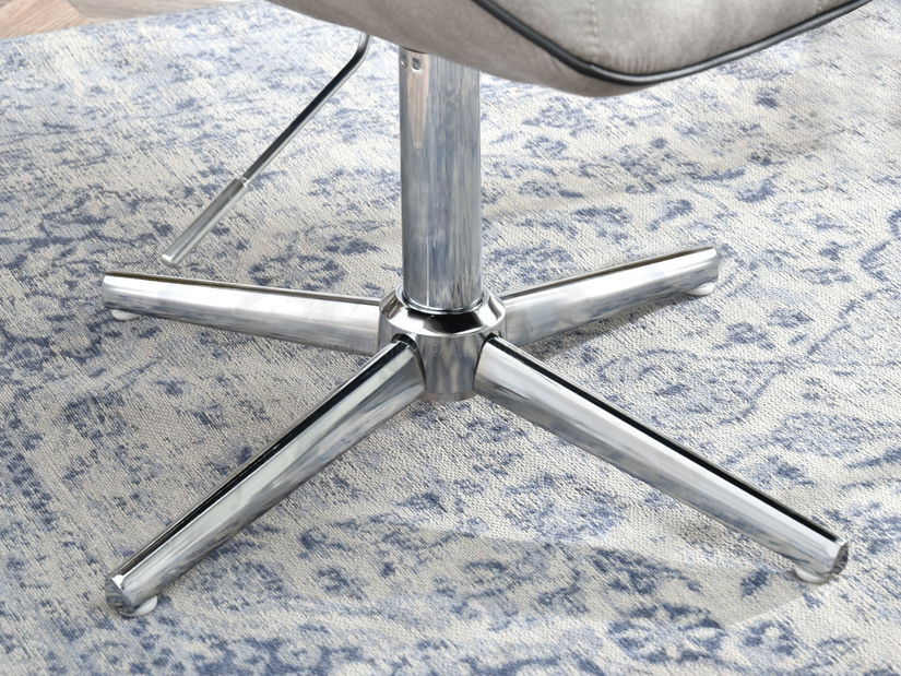 Křeslo Velma S (šedá + chromová)