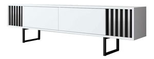 TV stolek/skříňka Chromonise (bílá + černá)