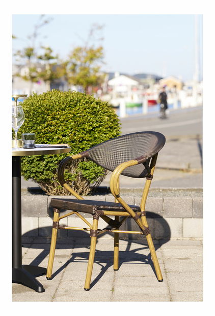 Zahradní židle Celmira (tmavě hnědá)