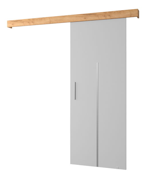 Posuvné dveře 90 cm Sharlene X (bílá matná + craft zlatý + stříbrná)