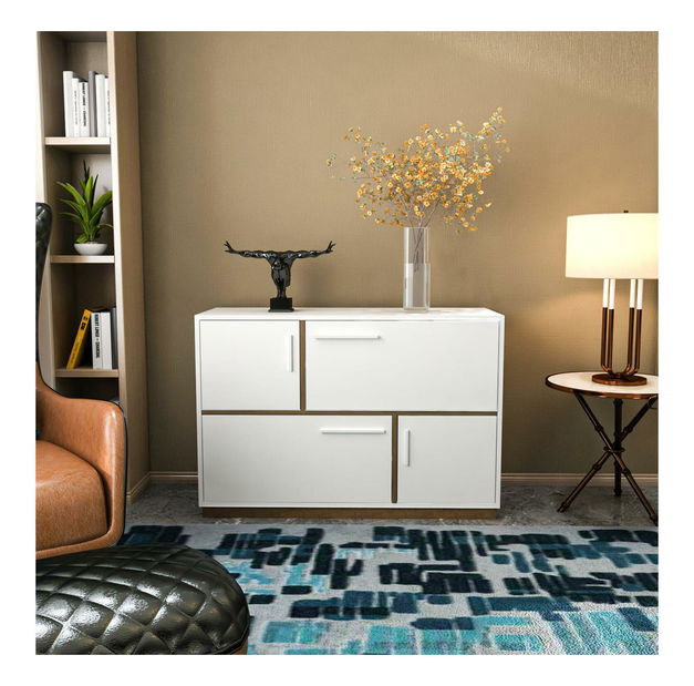 Skříňka Maresolla (bílá + ořech)