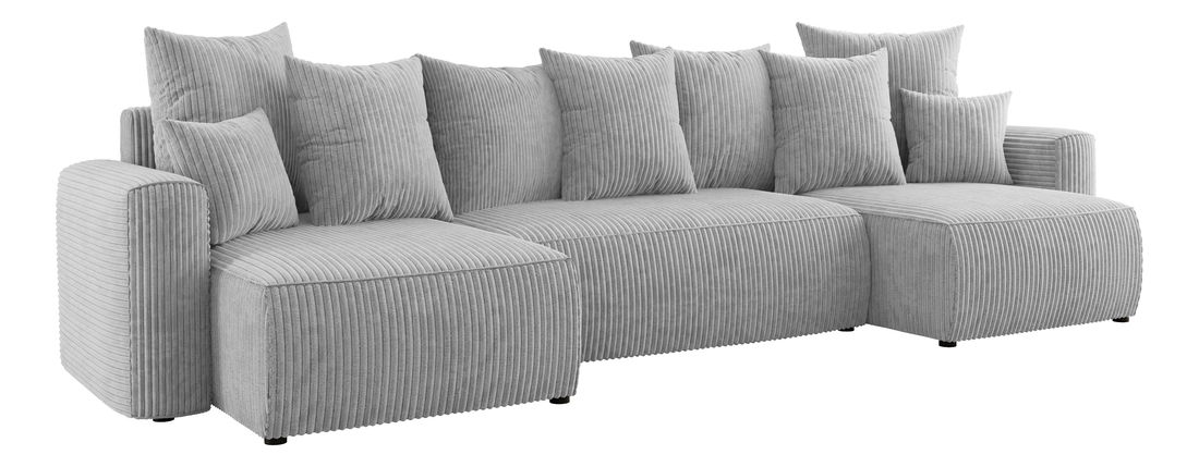Rohová sedačka Denia U (světle šedá) (P)