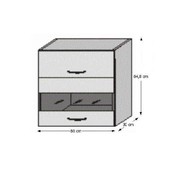 Horní kuchyňská skříňka Igo New GW1-80