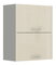 Horní kuchyňská skříňka Milo 60 GU-72 (šedá + krémový lesk)