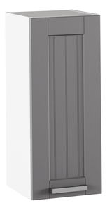 Horní kuchyňská skříňka Janne Typ 2 (tmavě šedá + bílá)