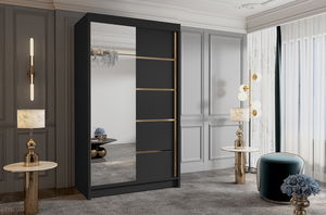 Šatní skříň Vigala 3 (černá)