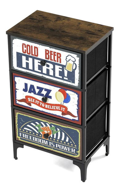 Komoda Alharacas 3 (černá)