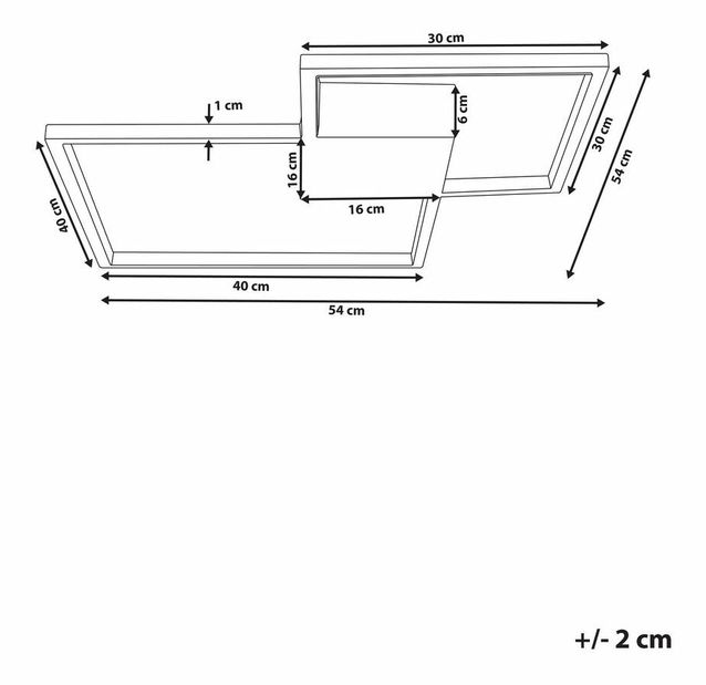 Stropní svítidlo Oksza (černá)