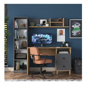 PC stolek Haiti 115 (ořech + antracit)