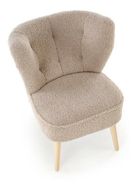 Designové křeslo Mokales (hnědá)