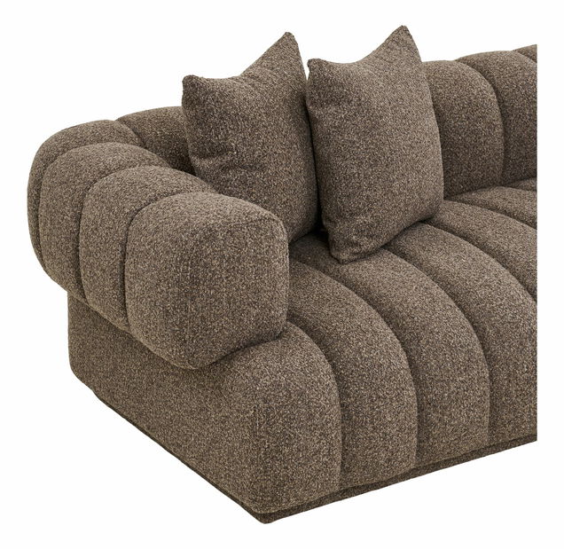 Rohová sedací souprava (P) Aeaveta 2 (hnědá)