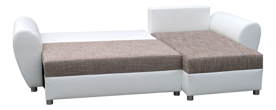 Rohová sedací souprava Ralf (šedá + černá) (P)