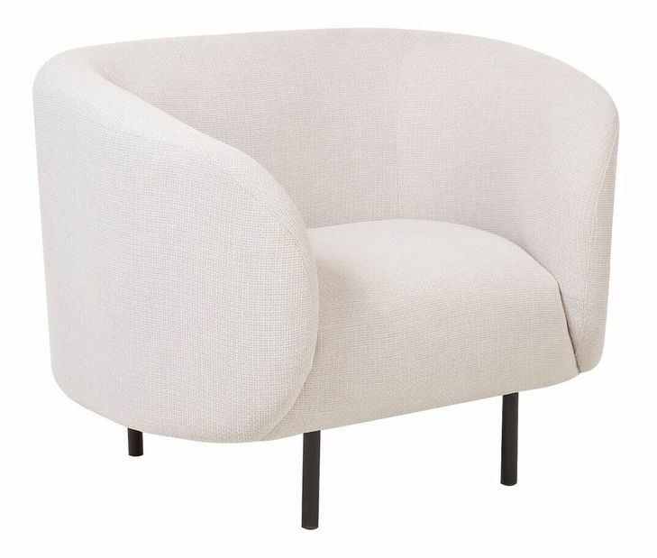 Křeslo Leon (béžová + černá)