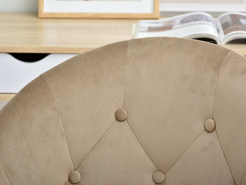 Křeslo Lush 4 (béžová + chromová)